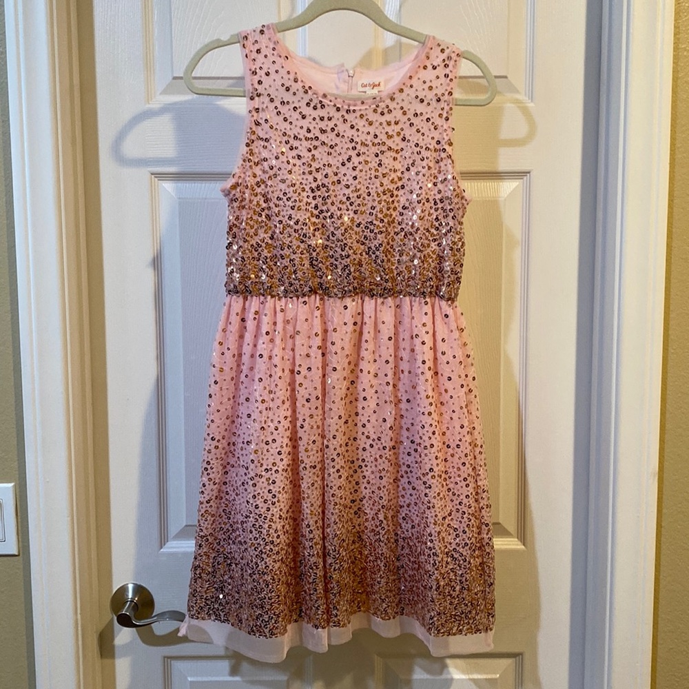 NWOT, Cat & Jack Girls Pink Dress, size XL 14/16